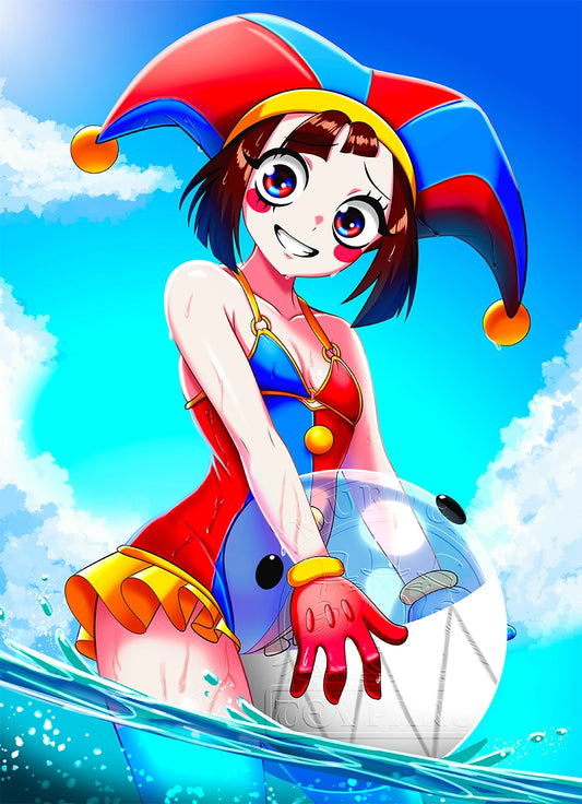 Pomni Beach Time Print