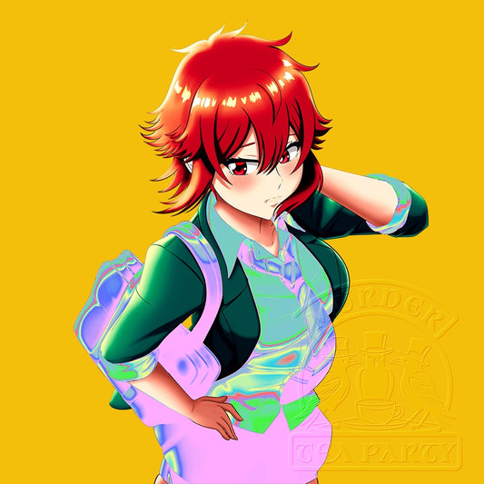 Tomo-chan Cherry Blossom Holo Sticker