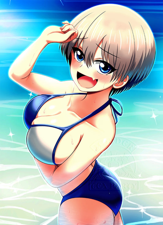 Uzaki-chan Beach Print