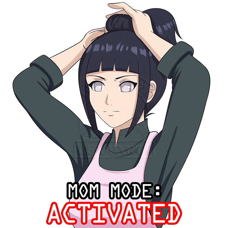 Hinata Mom Mode sticker