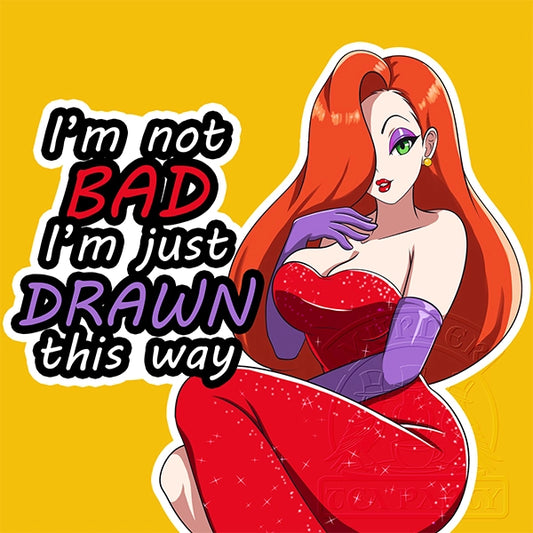 Jessica Rabbit Drawn this Way sticker
