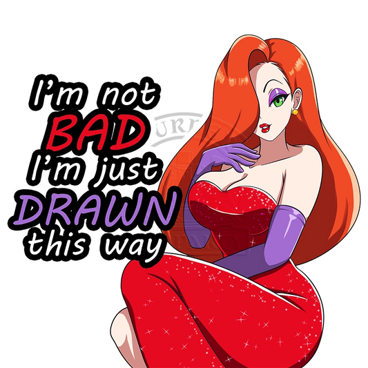 Jessica Rabbit Drawn this Way sticker