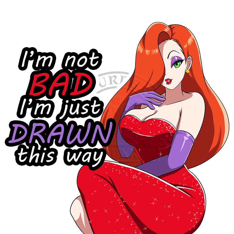 Jessica Rabbit Drawn this Way sticker