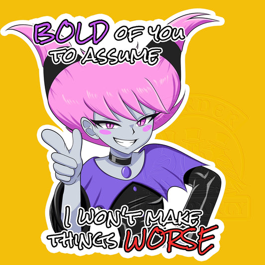Jinx Bold to Assume Sticker