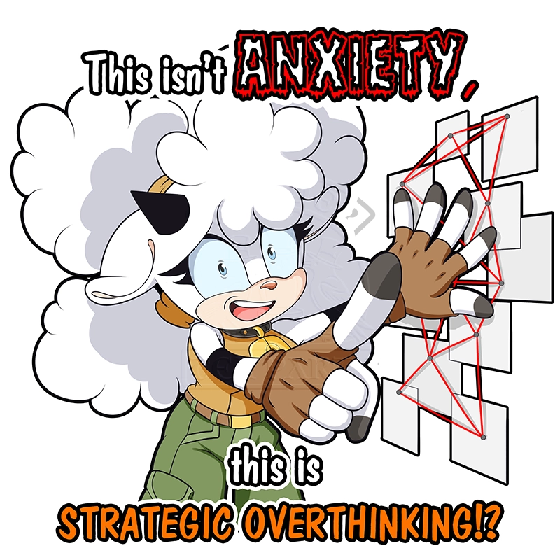 Lanolin the Strategist sticker