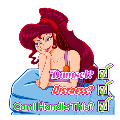 Megara Damsel sticker