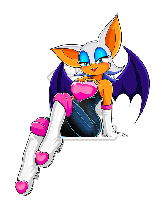Rogue the Bat Holo Sticker