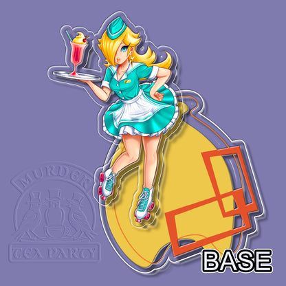 6" Tall Rosalina Waitress Standee