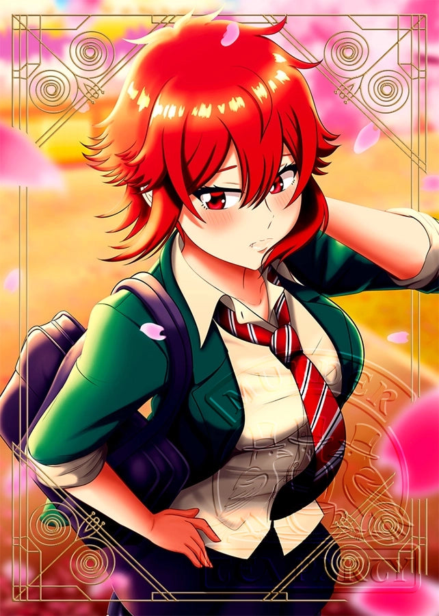 Tomo-chan Cherry Blossoms Card