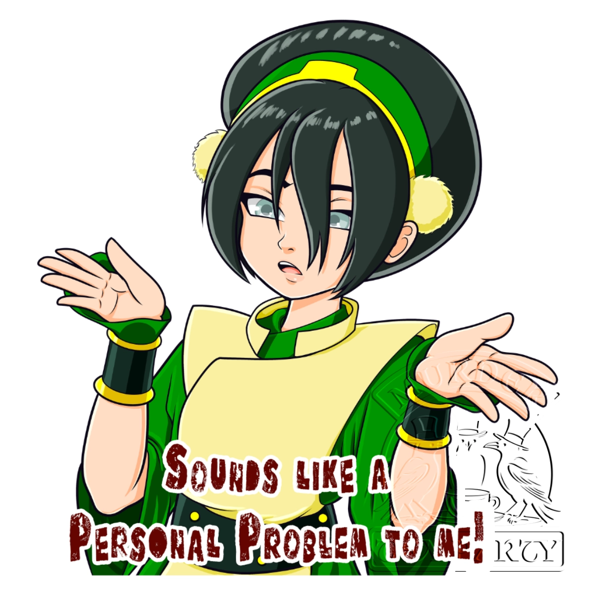 Toph Problem sticker
