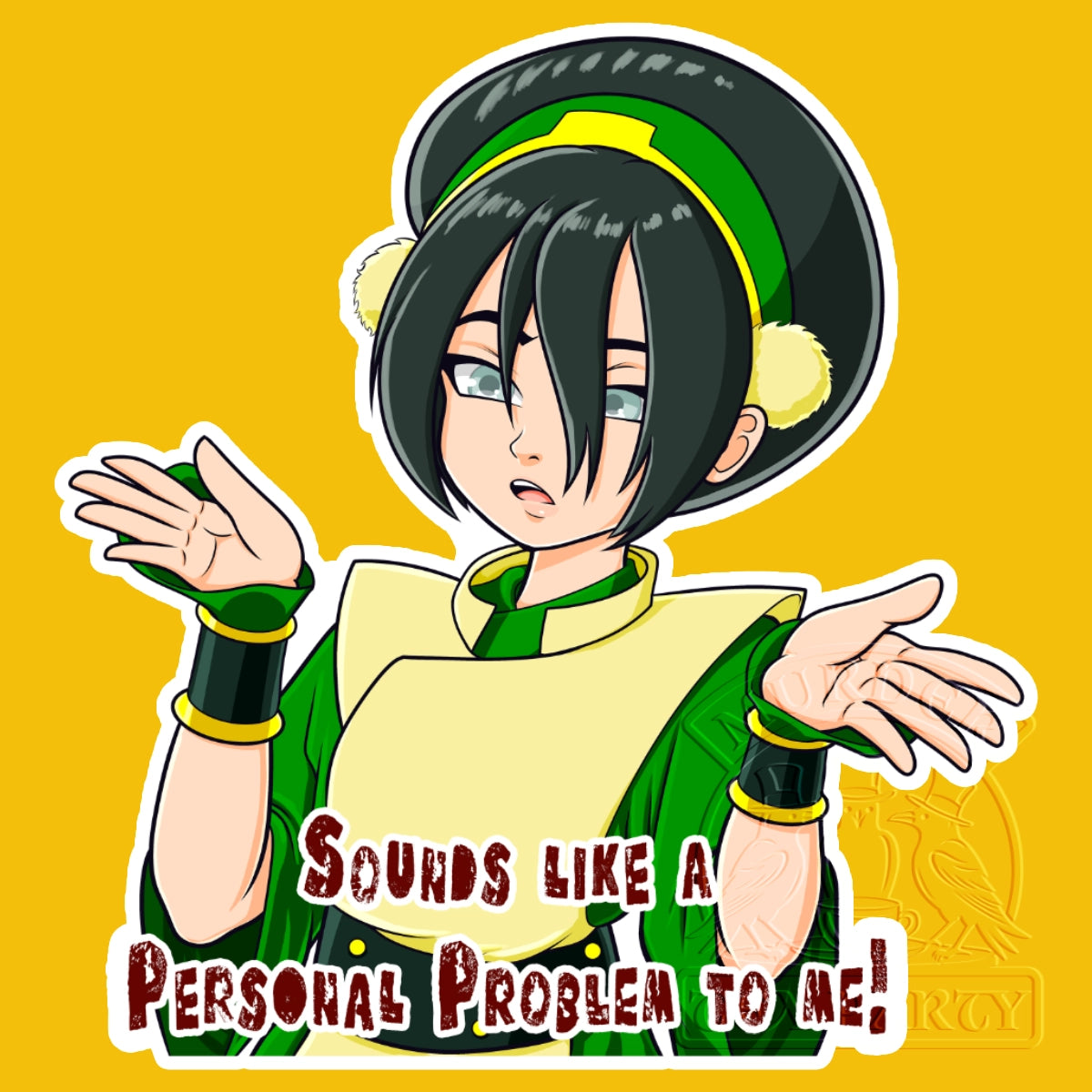 Toph Problem sticker