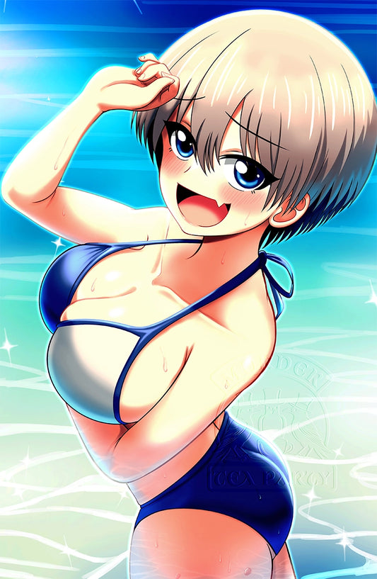 Uzaki-chan Beach Print