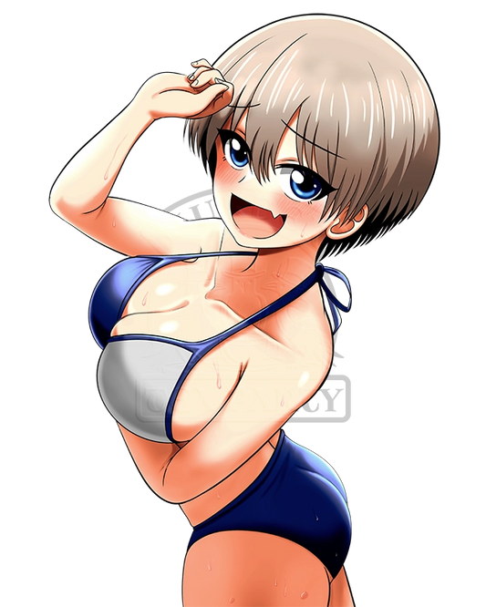 Uzaki-chan Beach Holo Sticker
