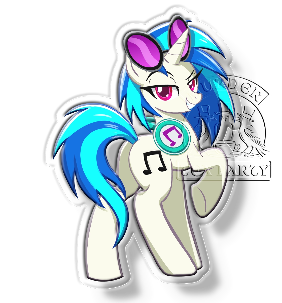 Vinyl Scratch Keychain