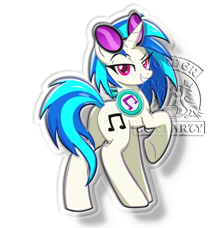 Vinyl Scratch Keychain