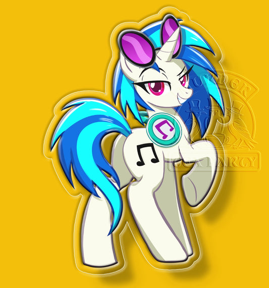 Vinyl Scratch Keychain